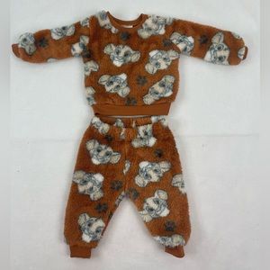 Disney Baby 3-6 Months Lion King Simba Fuzzy 2 Piece Comfy  Sweatshirt & Pants
